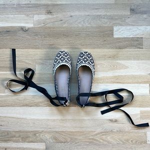 Kate Spade Ankle Wrap Flats